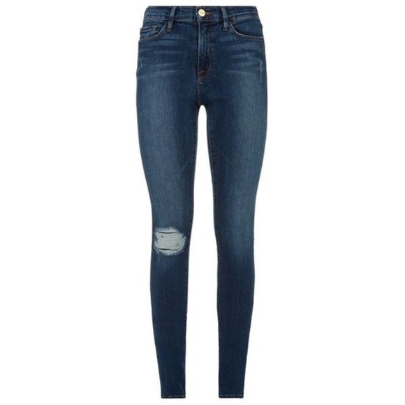 FRAME Forever Karlie Distressed Skinny